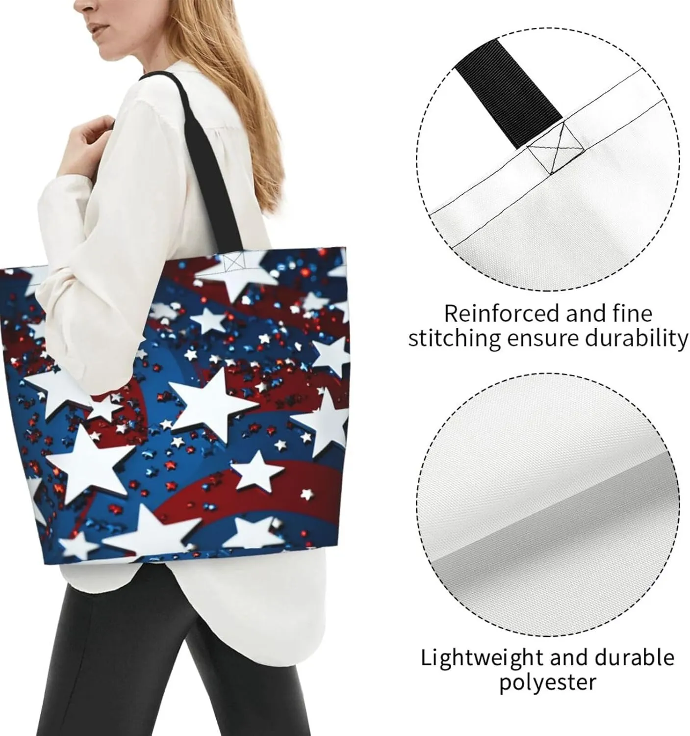 Tote Bag for Women Grocery Bag Reusable Shopping Bag Sunset at dusk Handbag Foldable Shoulder Bag