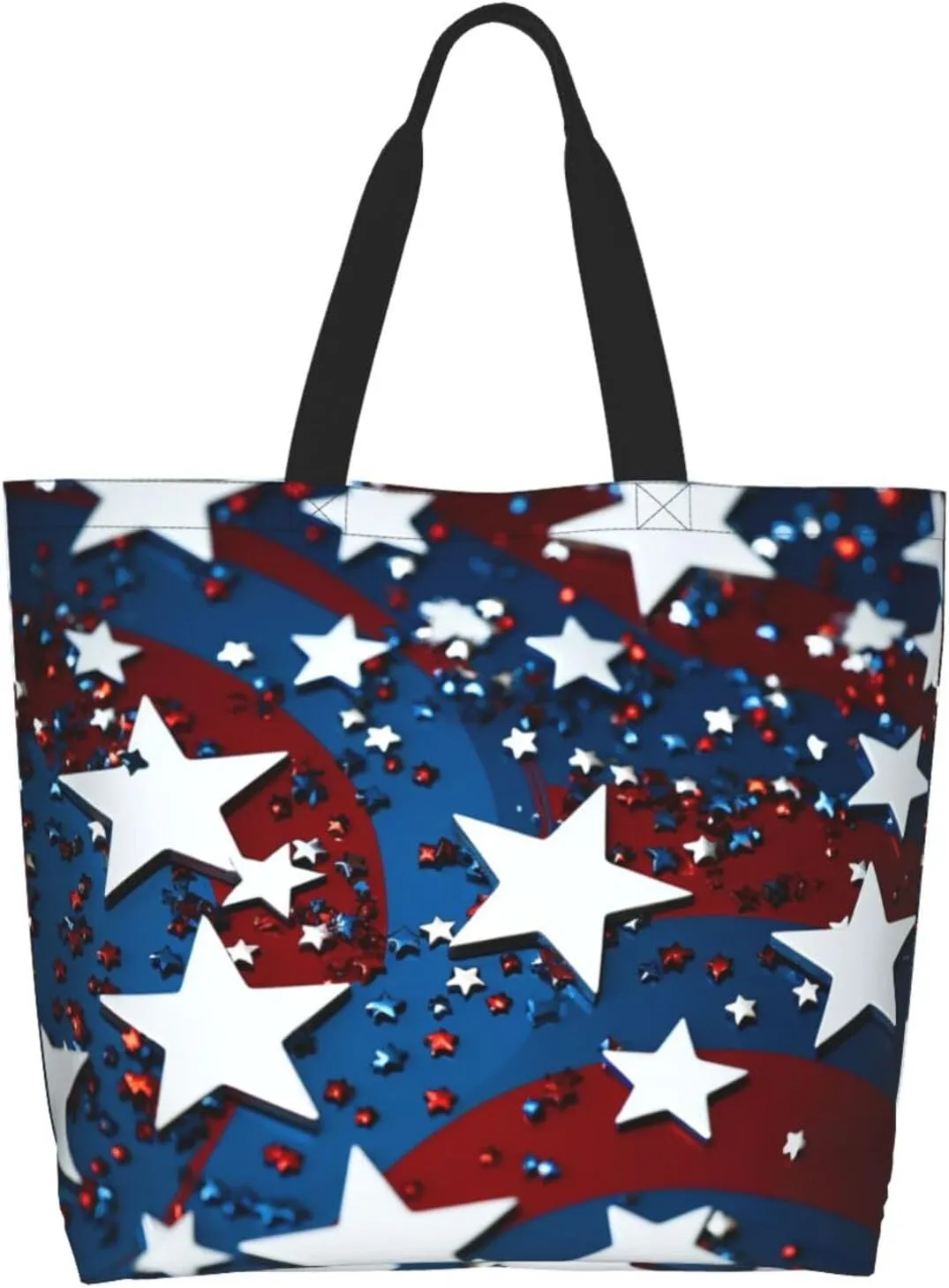 Tote Bag for Women Grocery Bag Reusable Shopping Bag Sunset at dusk Handbag Foldable Shoulder Bag