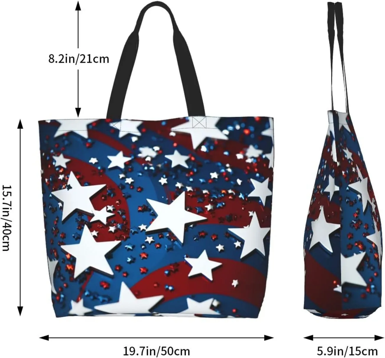 Tote Bag for Women Grocery Bag Reusable Shopping Bag Sunset at dusk Handbag Foldable Shoulder Bag