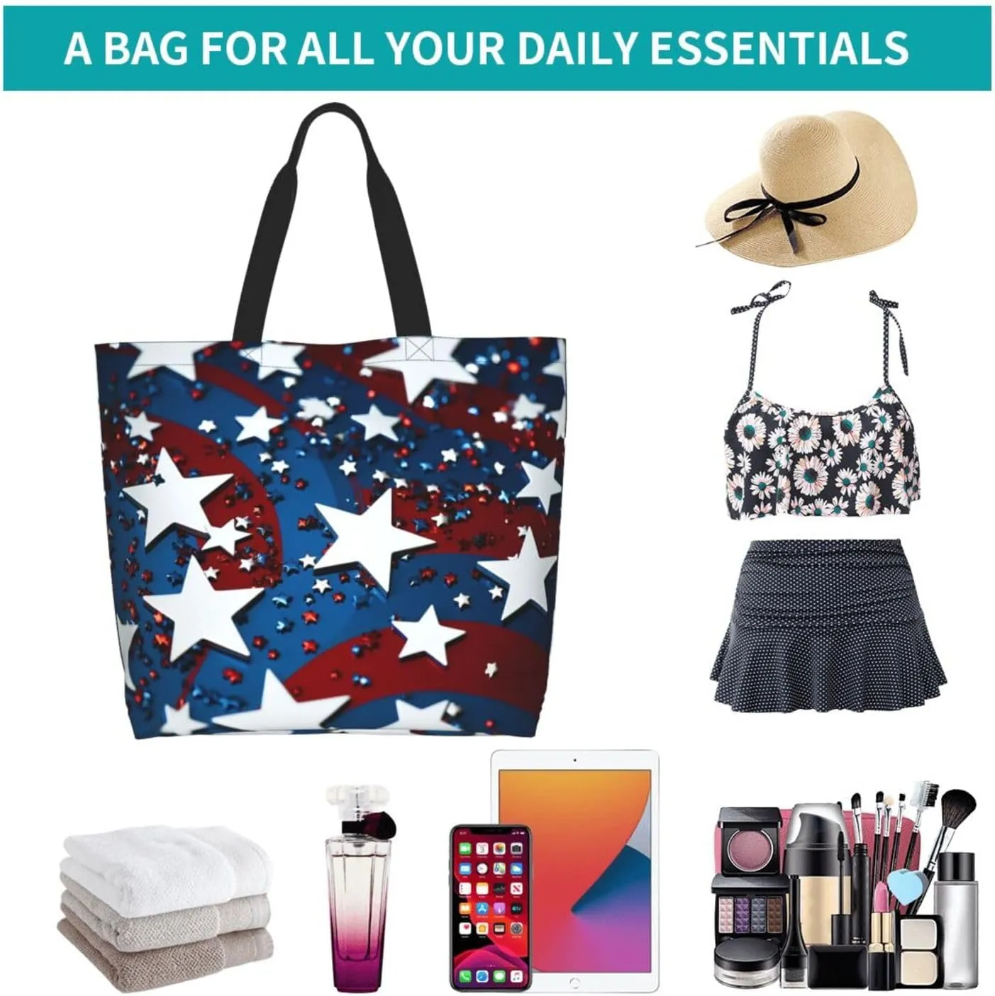Tote Bag for Women Grocery Bag Reusable Shopping Bag Sunset at dusk Handbag Foldable Shoulder Bag