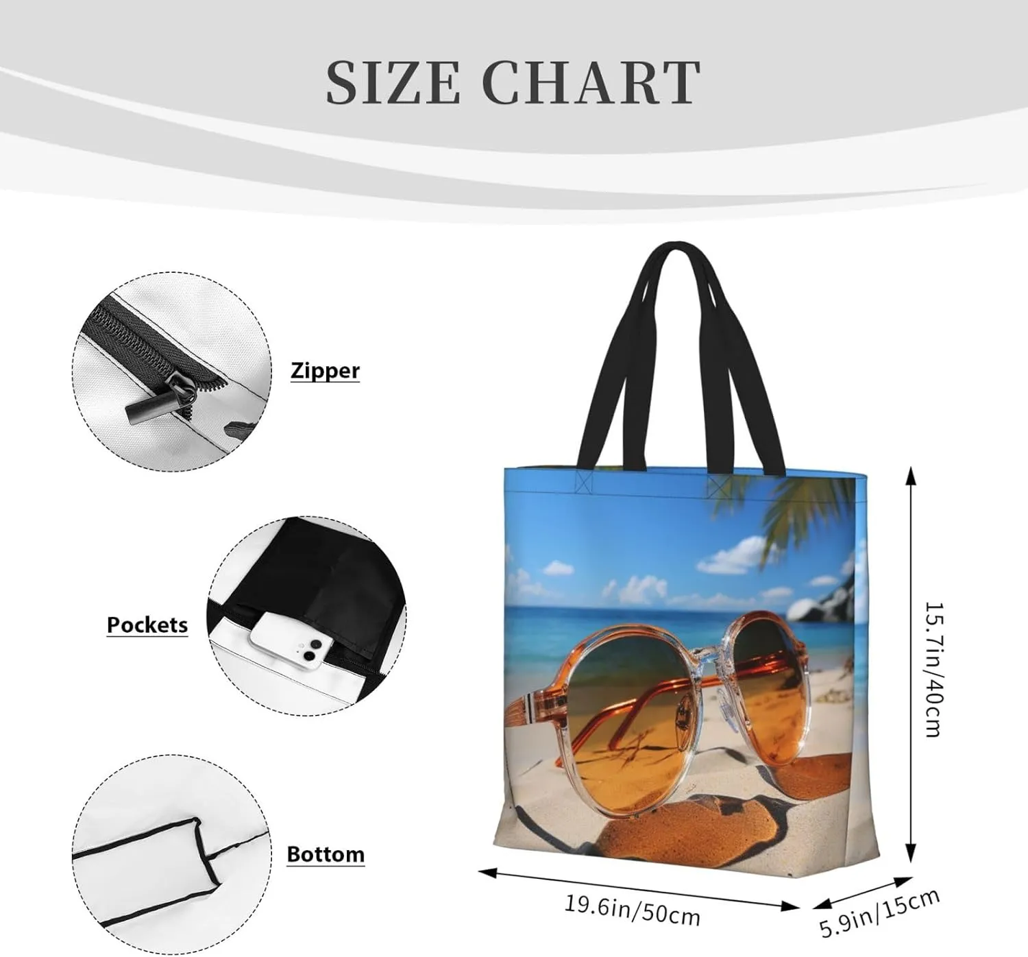 Tote Bag for Women Grocery Bag Reusable Shopping Bag Tree branch silhouette at dusk Handbag Foldable Shoulder Bag