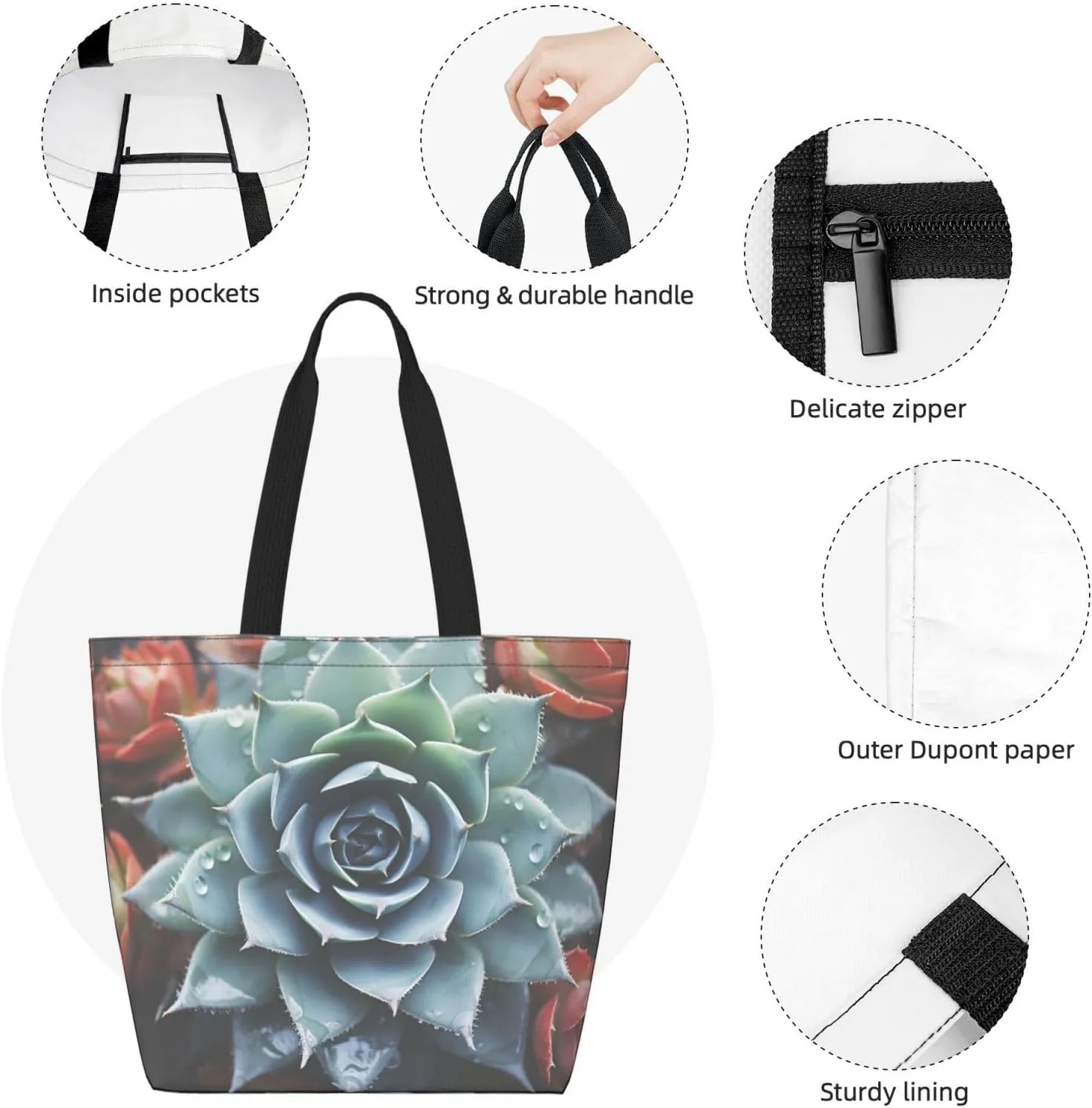 Tote Bag for Women Grocery Bag Reusable Shopping Bag Universe Starry Stars Handbag Foldable Shoulder Bag