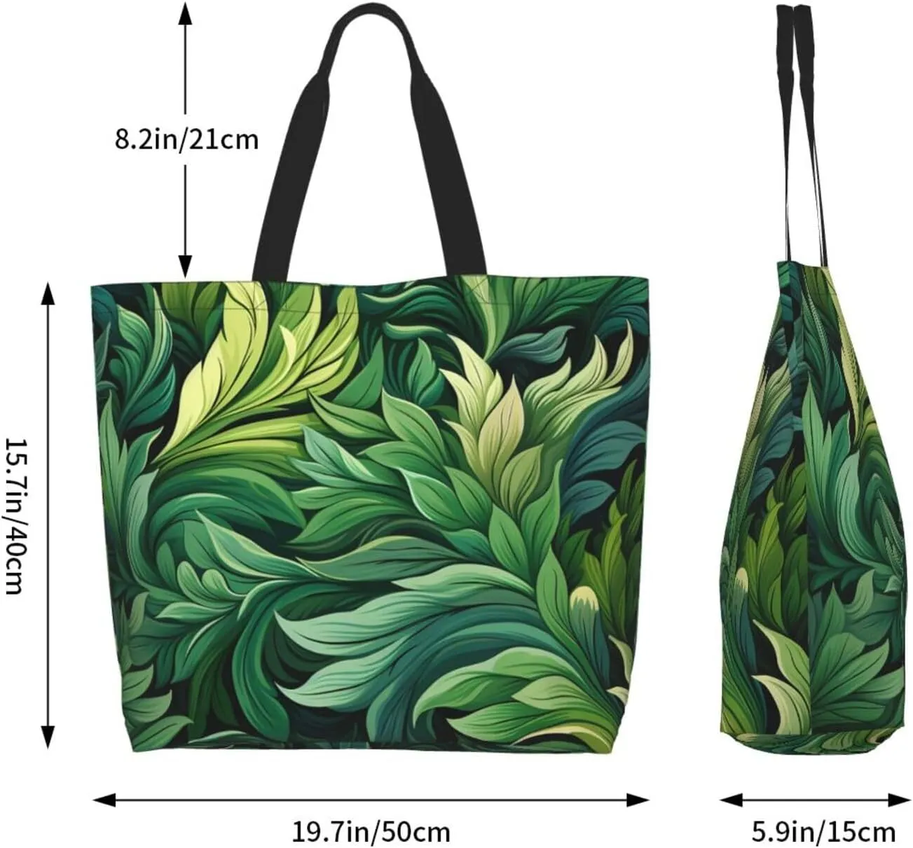 Tote Bag for Women Reusable Grocery Bag Shopping Bag Happy Puppy Tote Bags Handbag Foldable Shoulder Bag