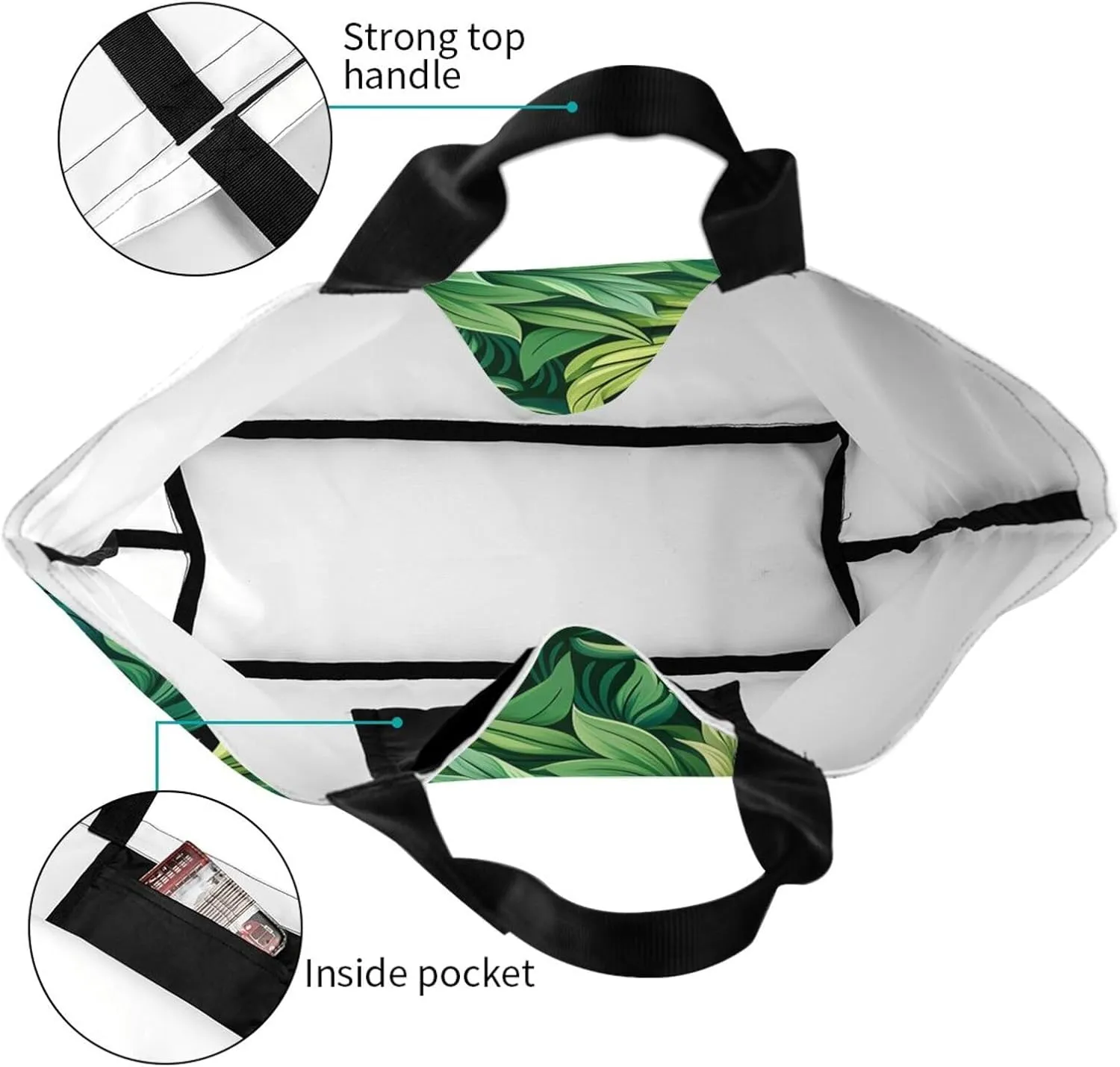 Tote Bag for Women Reusable Grocery Bag Shopping Bag Happy Puppy Tote Bags Handbag Foldable Shoulder Bag
