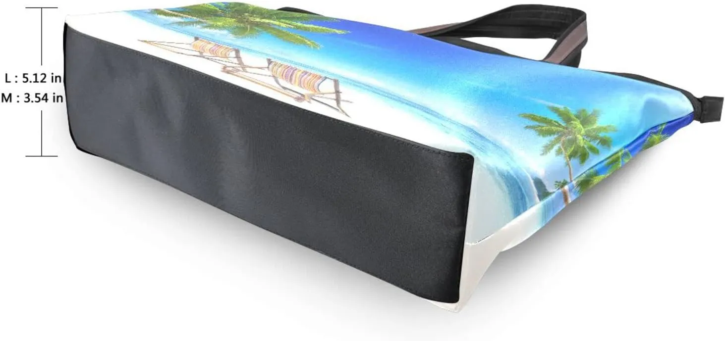 Tote Bag For Women Shoulder Bag for School Handbags for Beach Work Travel Large Tote Bag with Zipper
