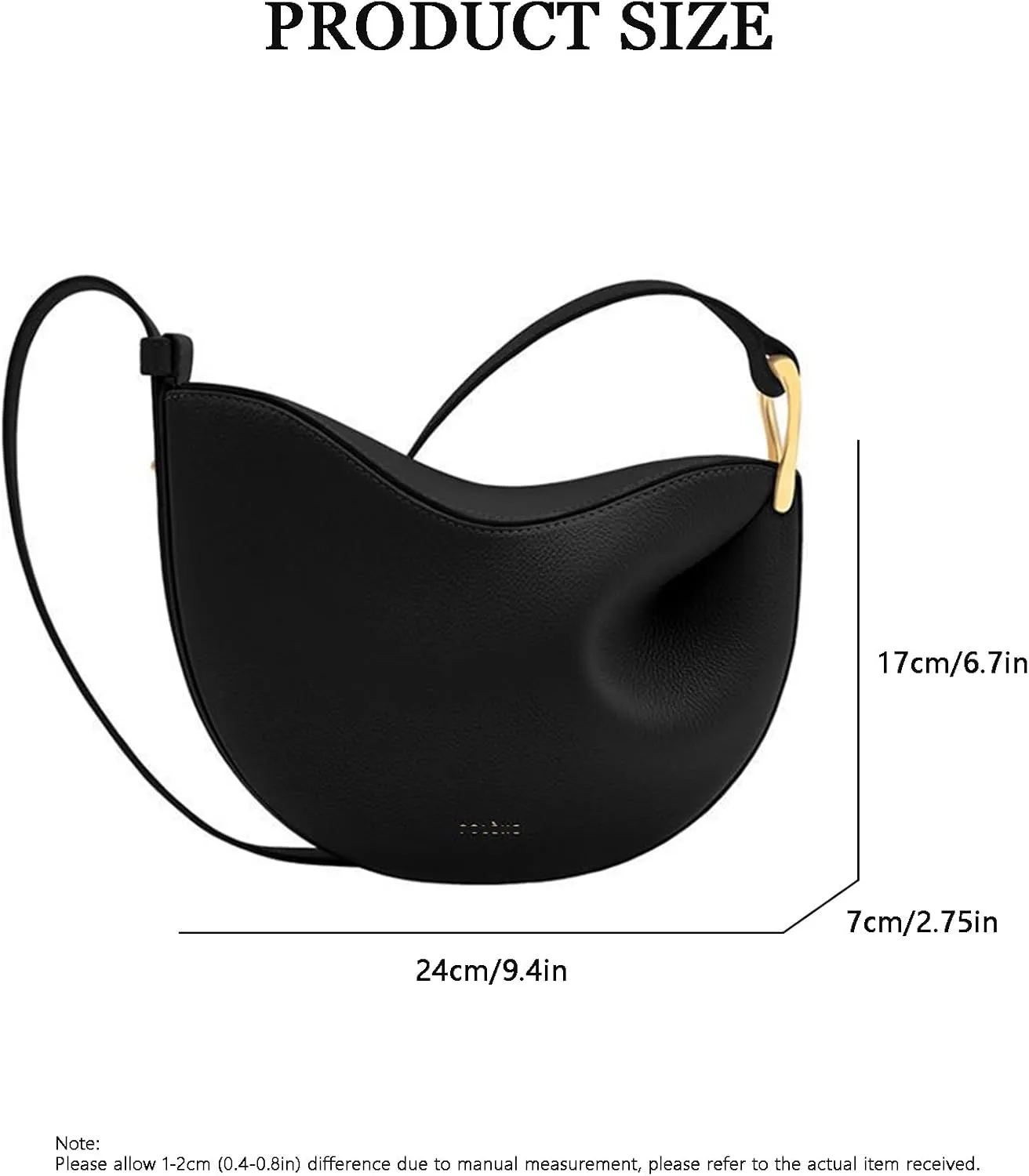 Tote Bag for Women,Pea Shoulder Bag,Designer Luxury Hobo Saddle Bag,Crescent Crossbody Bag.
