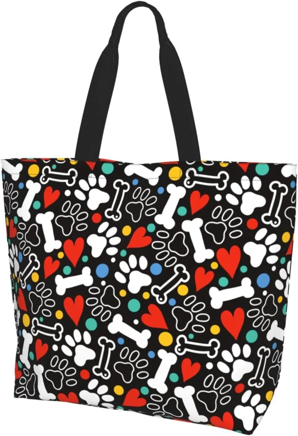 Tote Bag For Womens, Large Casual Shoulder Sling Bags Reusable Grocery Handbag For Travel Shopping Gym