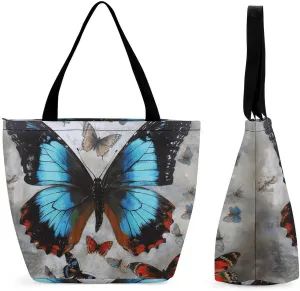 Tote Bag Reusable Grocery Bag Foldable Shopping Bag Extra Large Shoulder Bag Black And White Tiger Tote Bag for Work