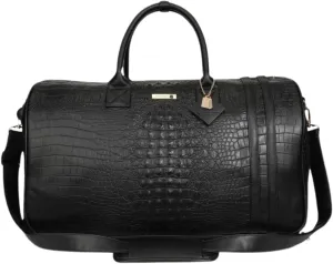 Tote&Carry Apollo 2 Large Rolling Duffle Bag with Wheels, Carry-On Roll Duffel for Travel, Gym, Sports, Overnight, Weekend & All-Purpose Use for Men & Women (Black)