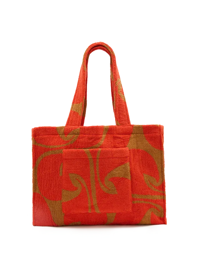 Towelling Beach Bag | Wave Spice