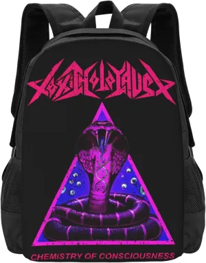 Toxic Music Holocaust Backpack Fashion Laptop Bag Lightweight Work Daypack Hiking Backpacks Outdoor Shoulder Bags