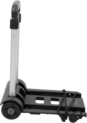 Toyvian Folding Trolley Shopping Trolley Multifunctional Shopping Trolley Easy to Use Black