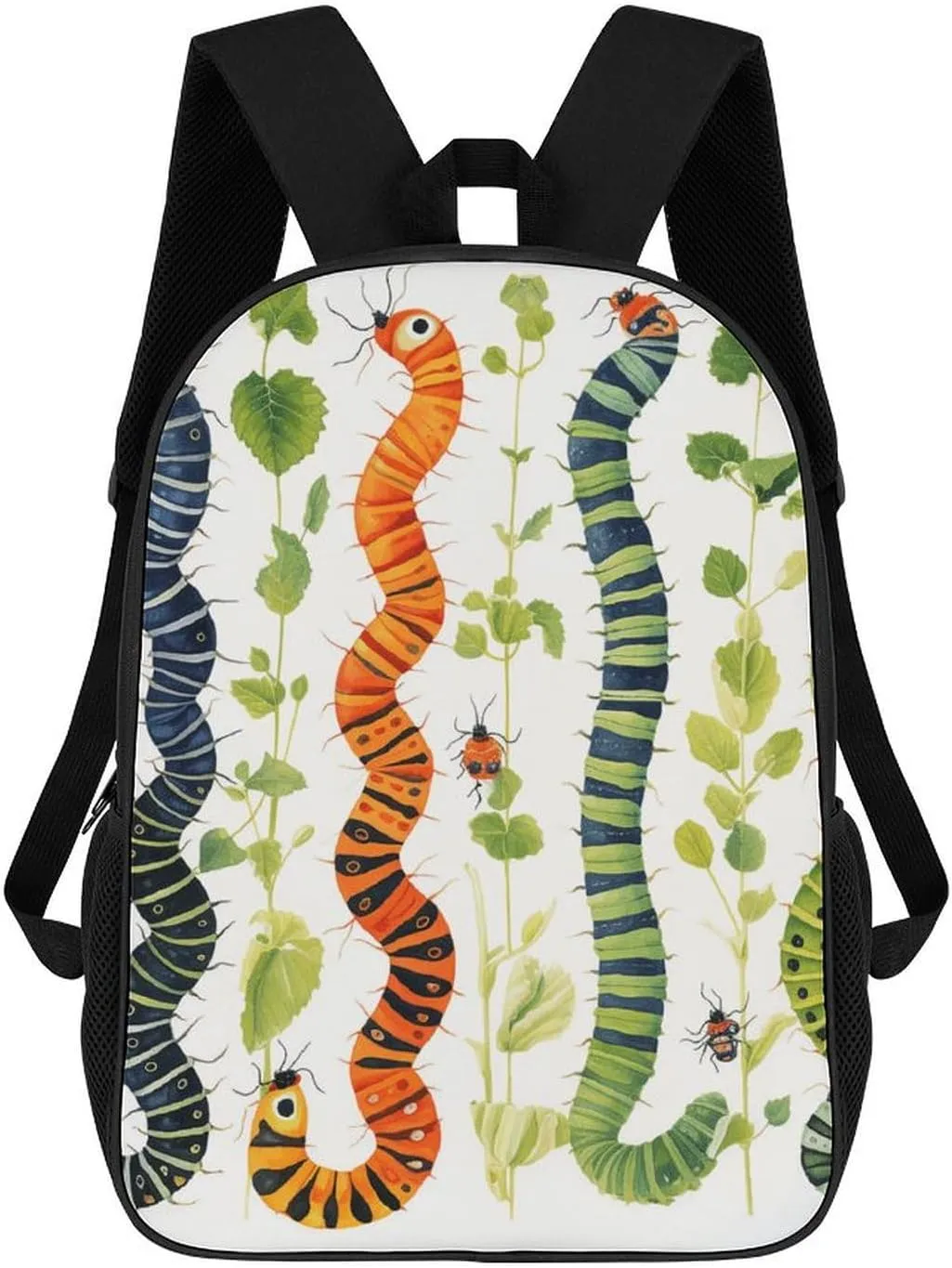 Travel Backpack for Men Women 17 Inch Laptop Backpack Caterpillar Pattern Carry On Backpack Work Business Backpacks