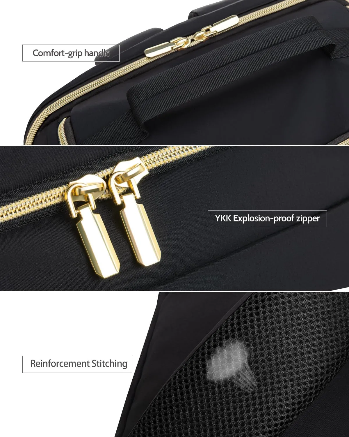 Travel Backpack for Women, 40L Carry On Backpacks Flight Approved, 18x14x8 Inches Personal Item Travel Bag, Large Backpack for Travel fits 17.3” Laptop, Waterproof Weekender Bag