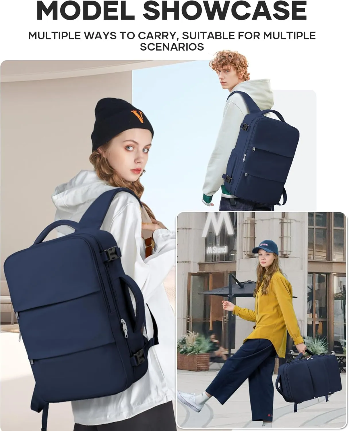 Travel Backpack For Women Men Carry On Backpack For Traveling On Airplanes Personal Item Travel Bag laptop backpacks