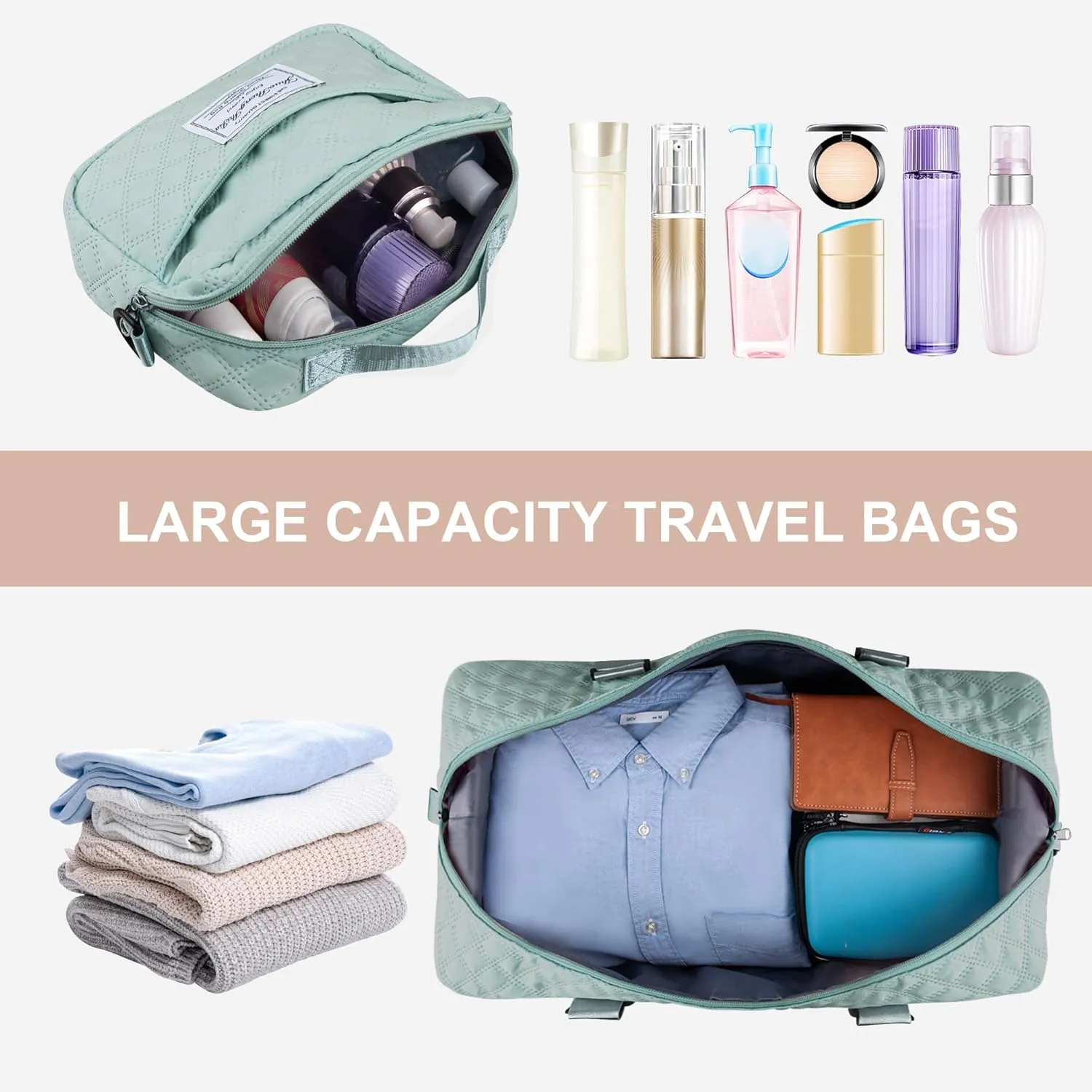 Travel Duffel Bag Weekender Overnight Bag for Women Carry On Gym Bag Travel Essentials