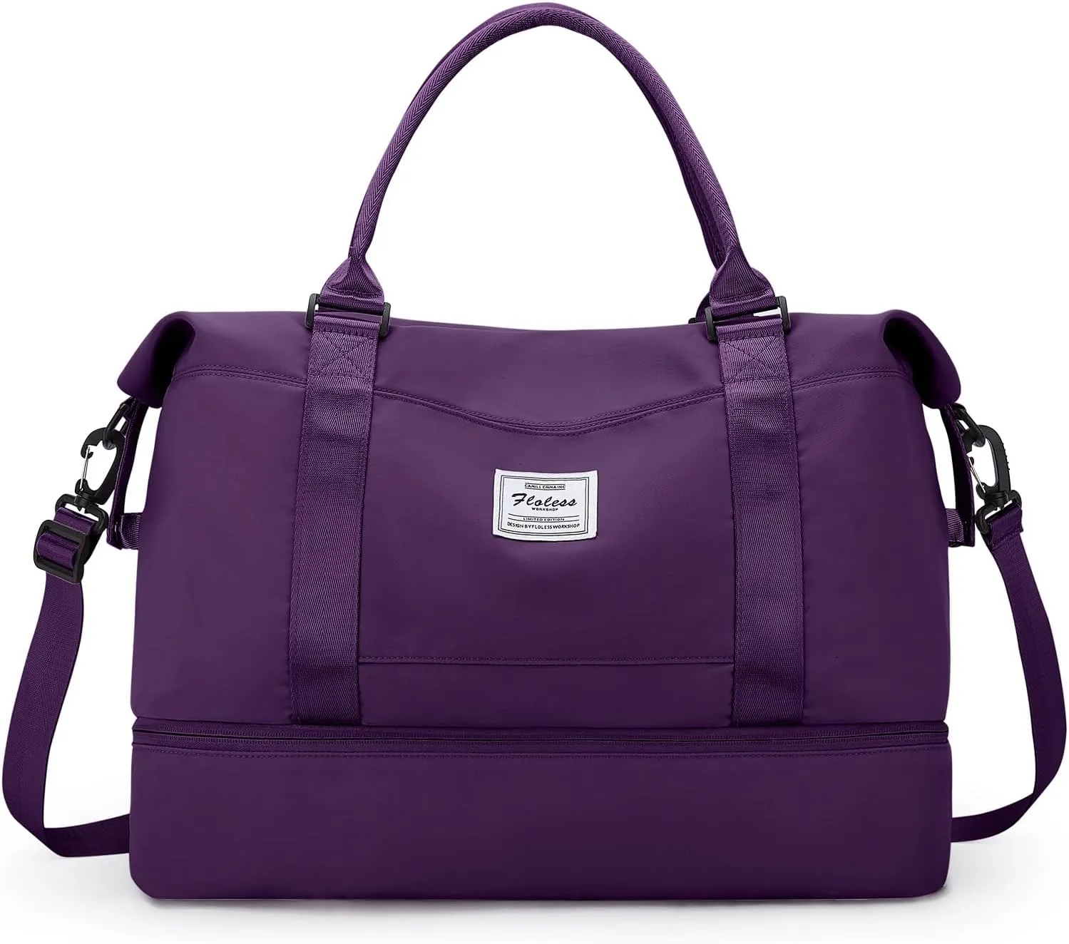 Travel Duffel Bag with Shoes Compartment, Overnight Weekender Bags for Women,Carry on Personal Item Bag