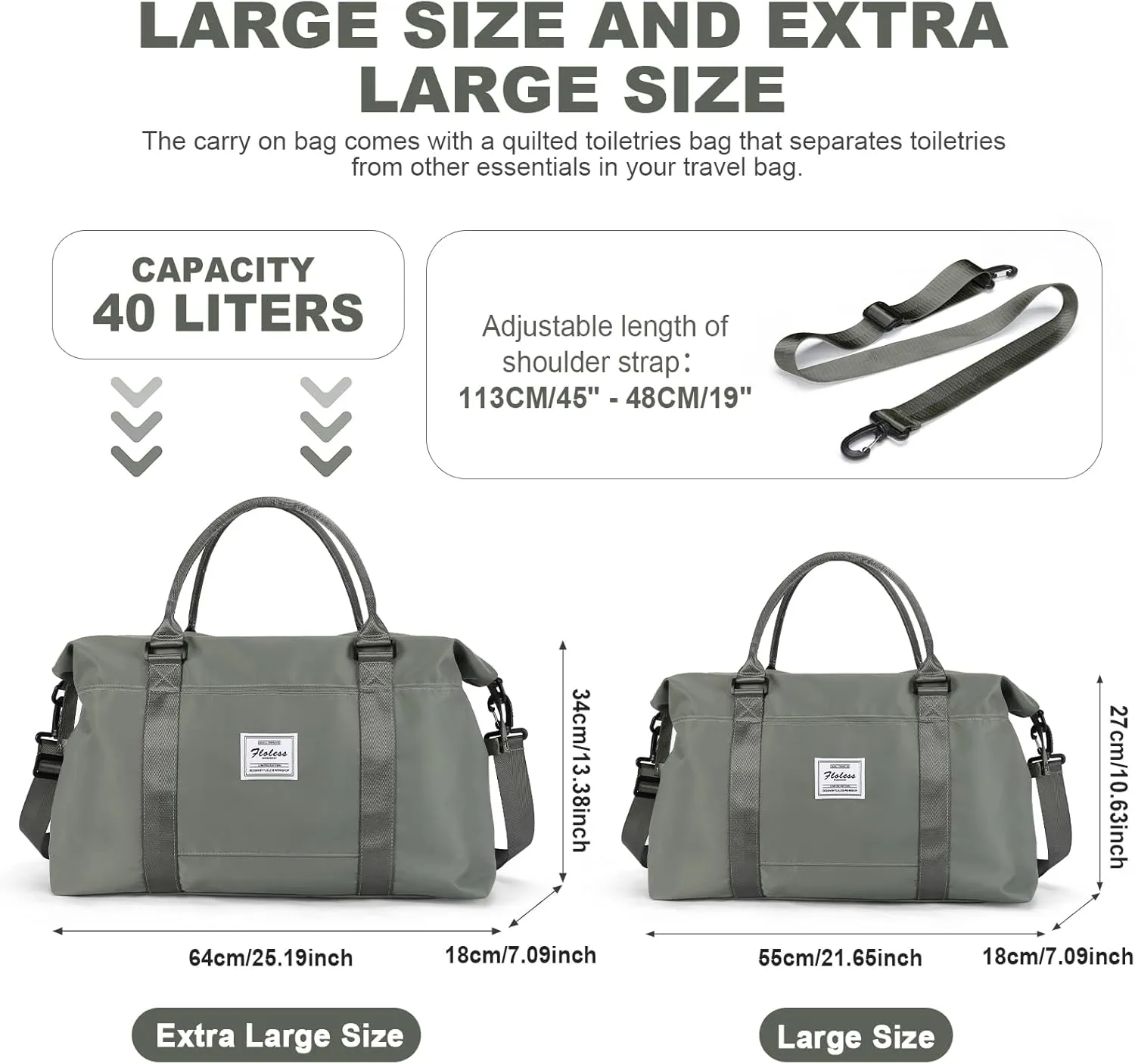 Travel Duffel Bag,Sports Tote Gym Bag,Shoulder Weekender Overnight Bag for Women