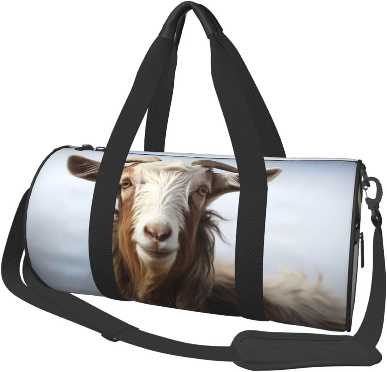 Travel Duffle Bag Weekender Bags for Men Women with Shoe Compartment Large Capacity Weekender Overnight Bag Animal Goat Carry On Tote Bags Sport Gym Bag for Travel Yoga