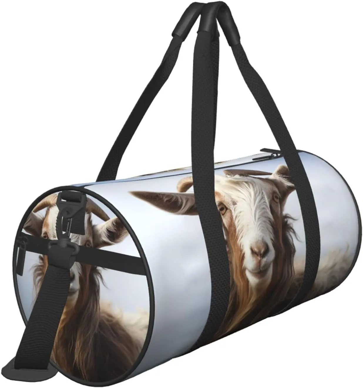 Travel Duffle Bag Weekender Bags for Men Women with Shoe Compartment Large Capacity Weekender Overnight Bag Animal Goat Carry On Tote Bags Sport Gym Bag for Travel Yoga