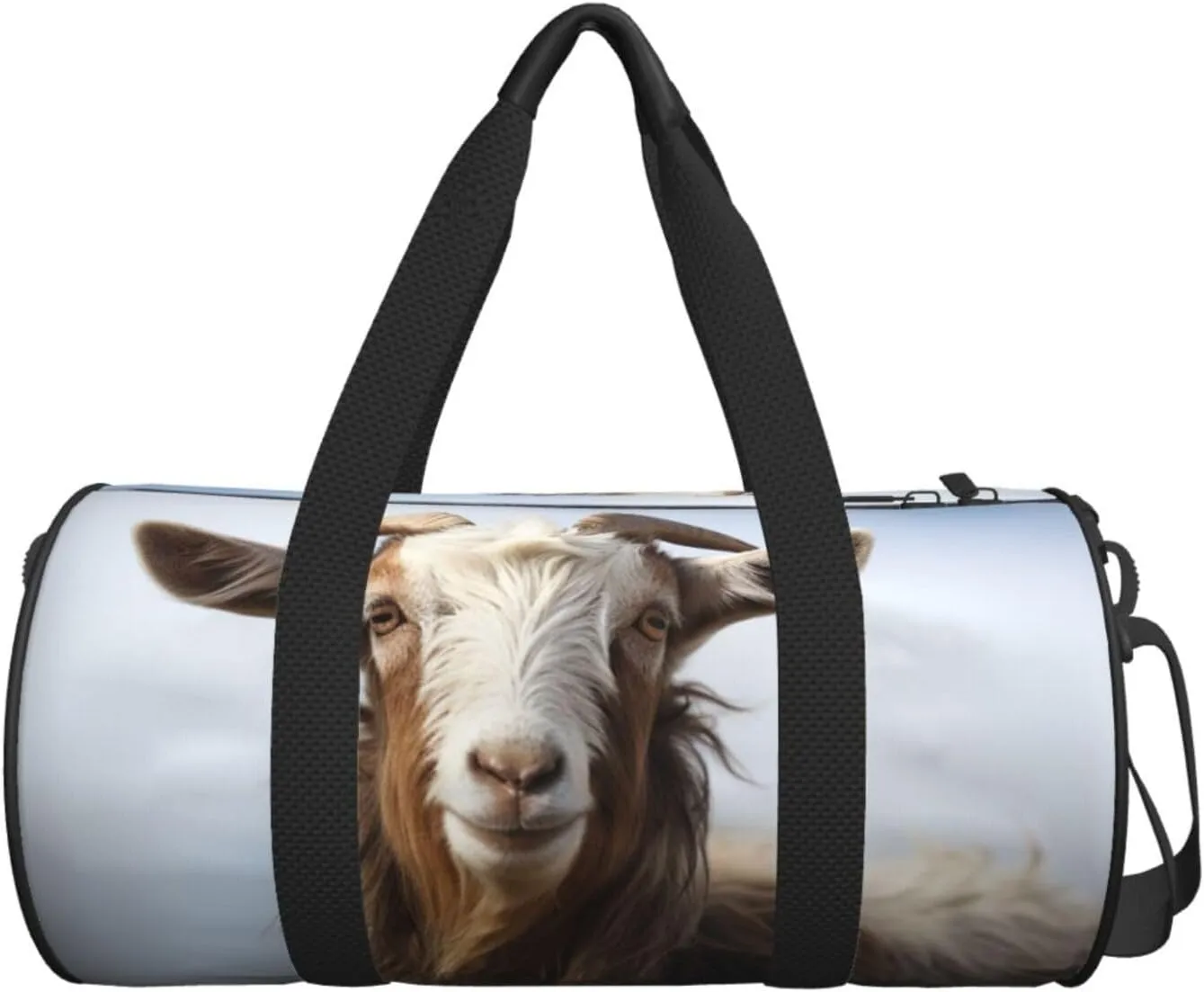Travel Duffle Bag Weekender Bags for Men Women with Shoe Compartment Large Capacity Weekender Overnight Bag Animal Goat Carry On Tote Bags Sport Gym Bag for Travel Yoga
