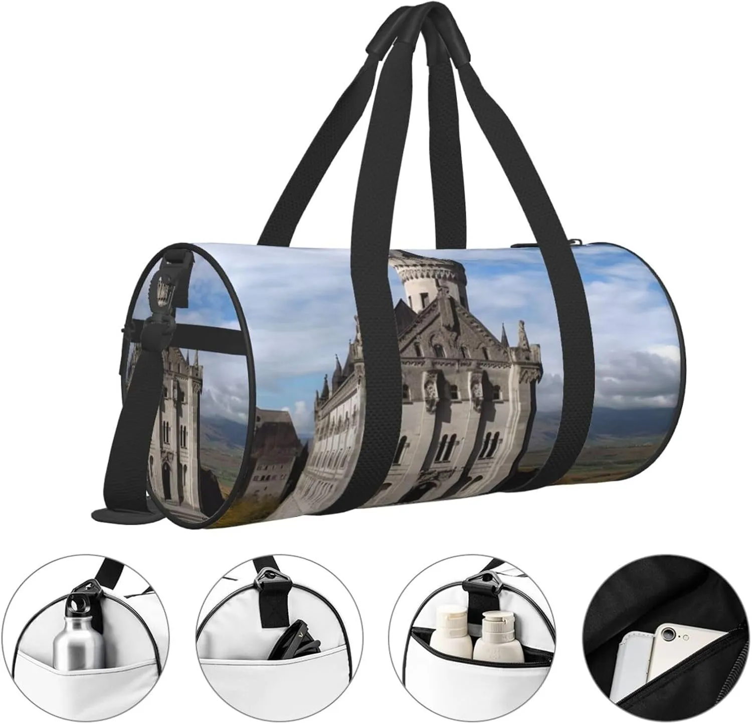 Travel Duffle Bag Weekender Bags For Men Women With Shoe Compartment Large Capacity Weekender Overnight Bag Historical Monuments Of Armenia Carry On Tote Bags Sport Gym Bag For Travel Yoga