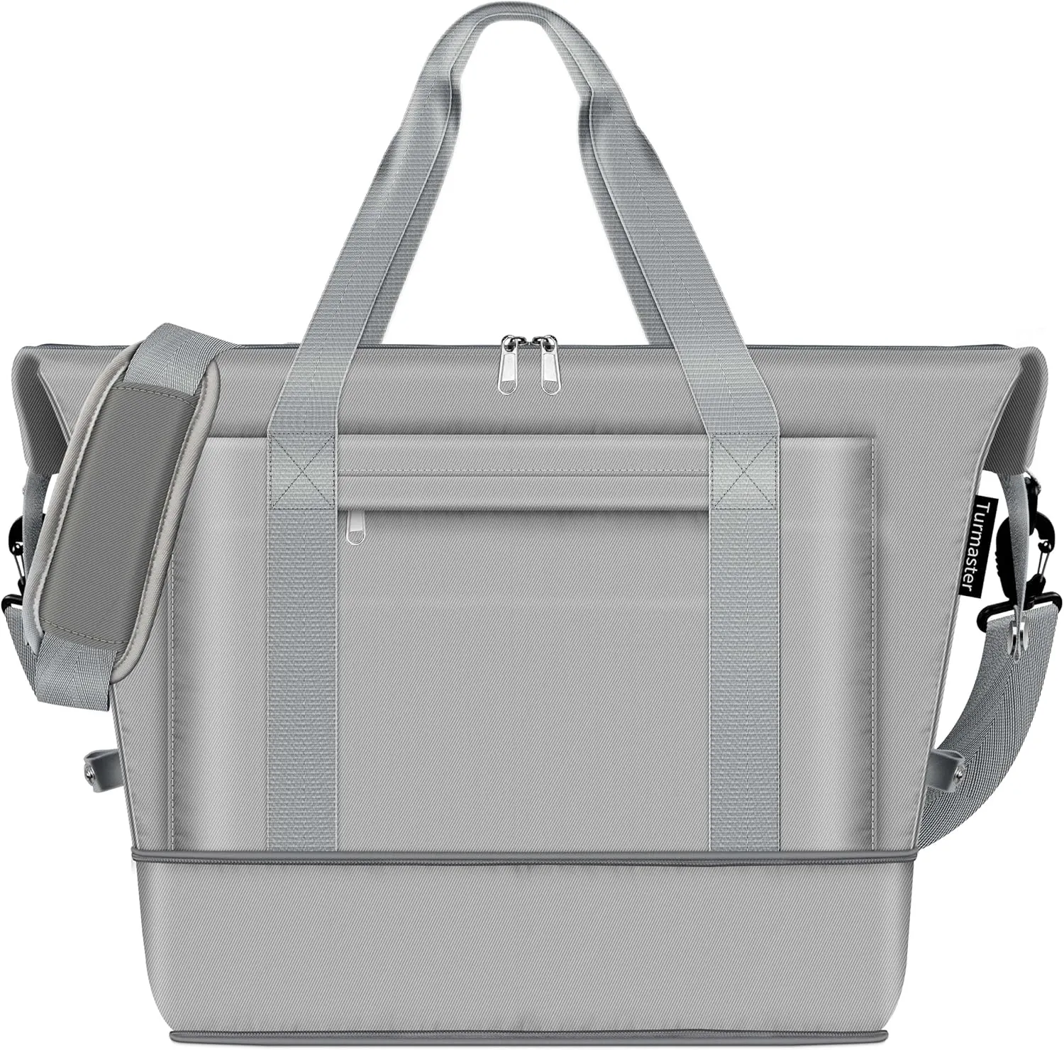 Travel Duffle Bag,Weekender Bags for Women,Foldable Travel Bag Expandable,Personal Item Travel bag for Women,Large Tote Bag,Gym Bag for Women(Gray)