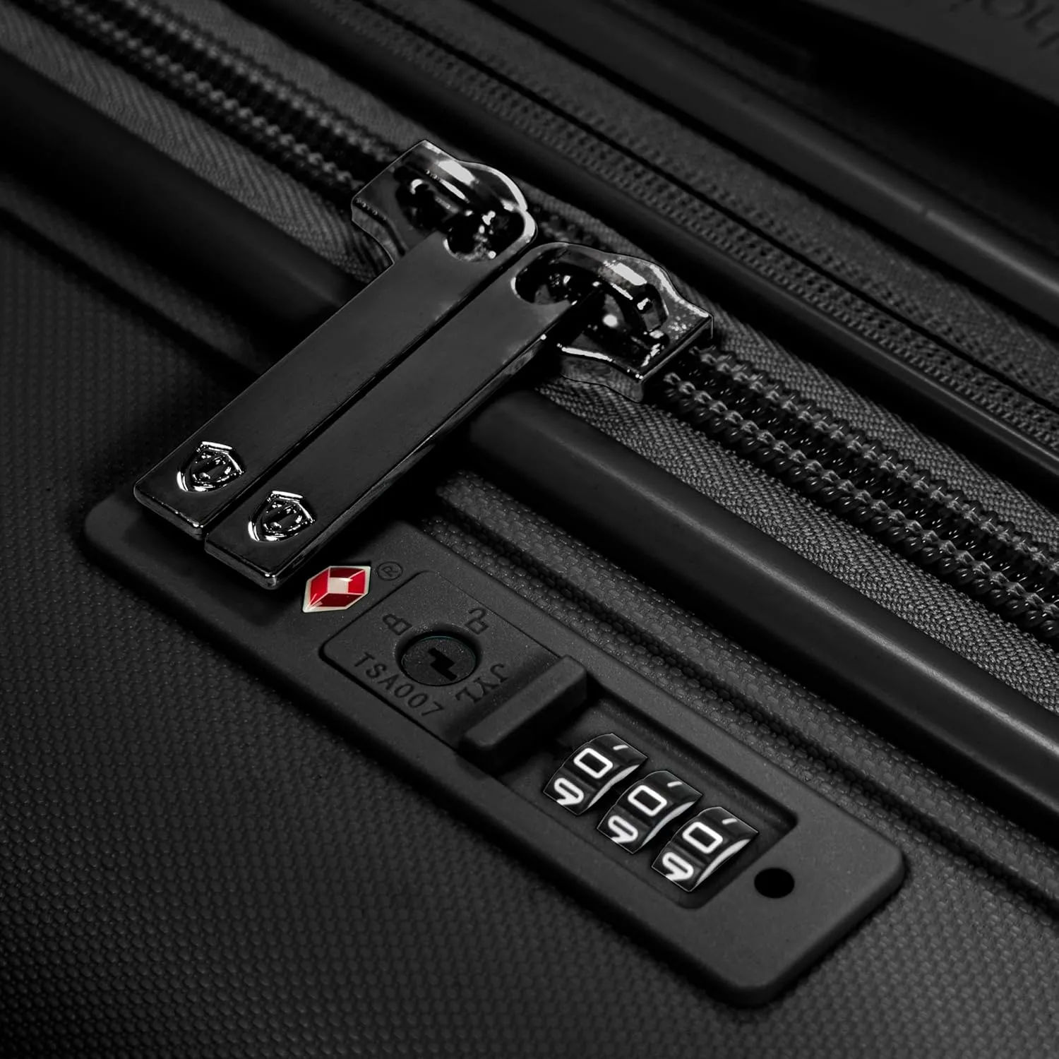 Traveler's Choice Pagosa Indestructible Hardshell Expandable Spinner Luggage, Black, Check-in Only