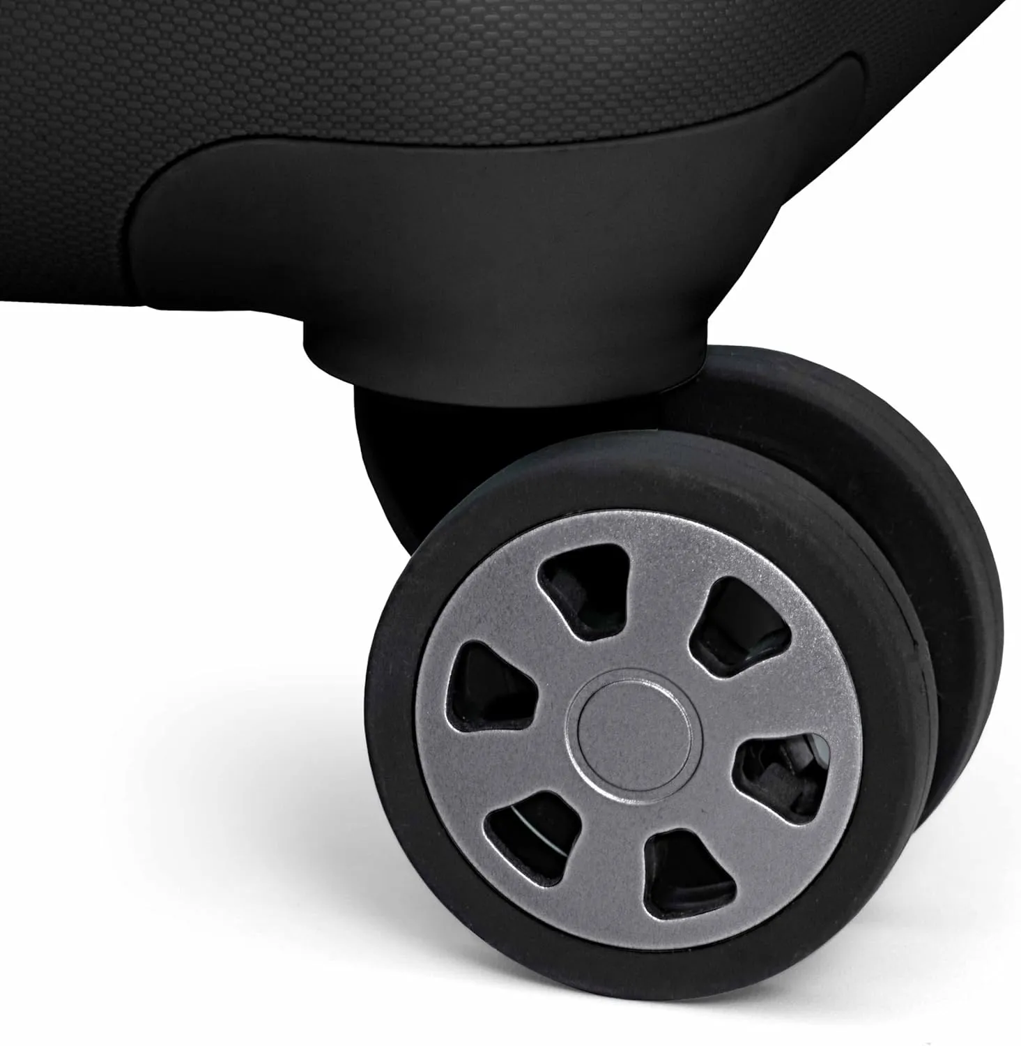 Traveler's Choice Pagosa Indestructible Hardshell Expandable Spinner Luggage, Black, Check-in Only