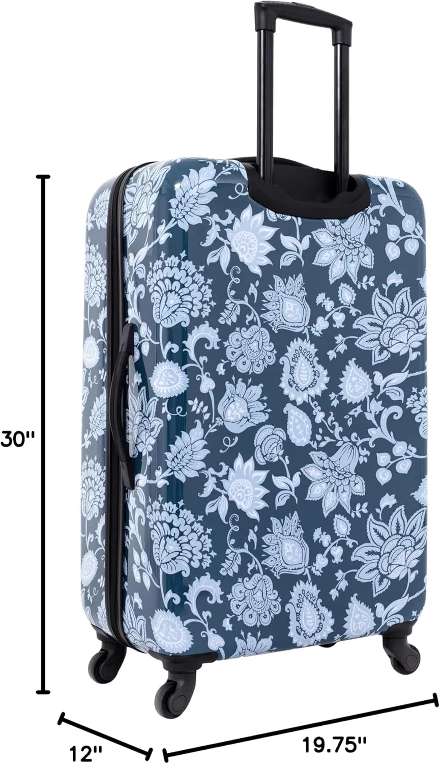 Travelers Club Bella Caronia 20" Carry-On Voguish Luggage, Royal Pattern, 3 Piece Set