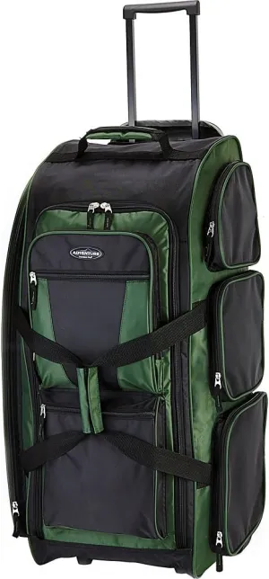 Travelers Club Xpedition 30 Inch Multi-Pocket Upright Rolling Duffel Bag