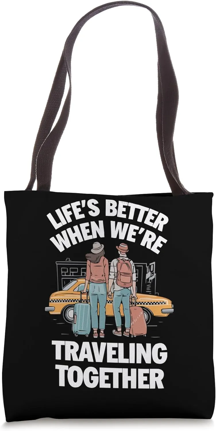 Traveling Travel Partner Vacationing Tourist Spot Tote Bag