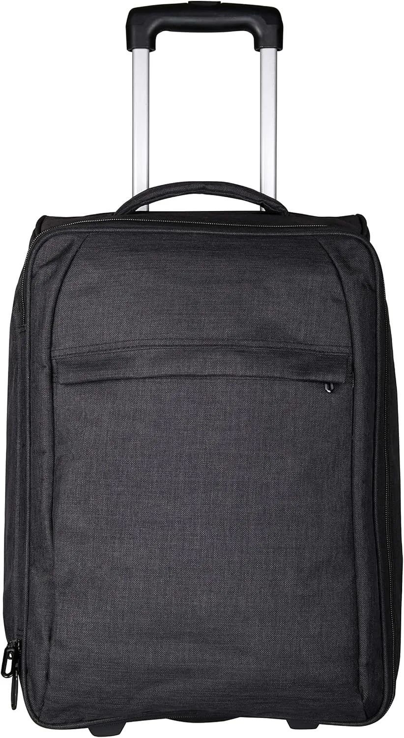 Travigo 20" Collapsible Carry On Luggage Two-Tone Polyester 900D Black