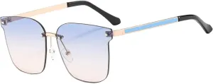 Trend Classic Rimless Sunglasses Women Men Fashion Luxury Punk Outdoors Summer Traveling Sunglasses Uv400