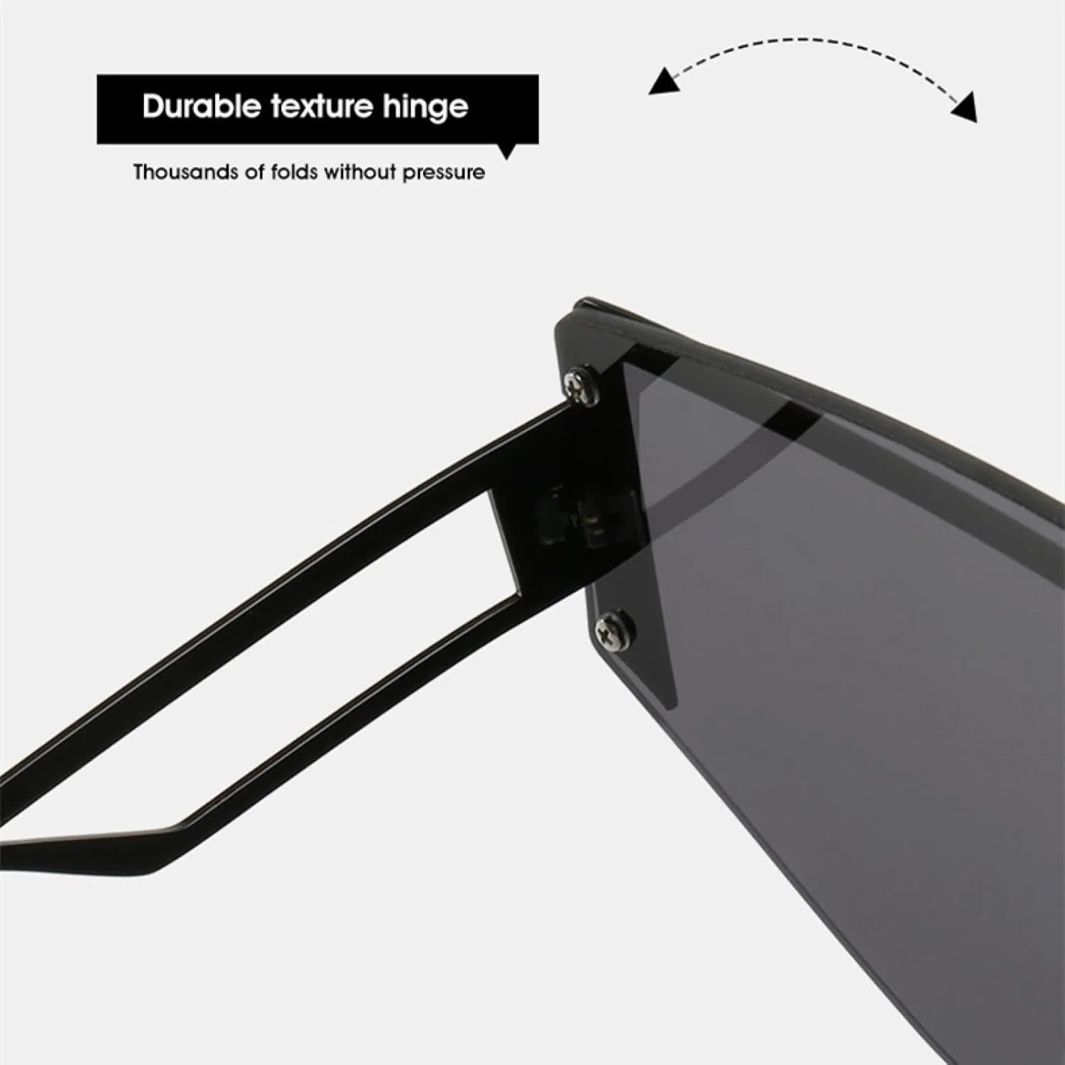 Trend Retro One Piece Sunglasses Men Women Luxury Metal Big Frame Punk Outdoor Cycling Shade Eyewear Uv400