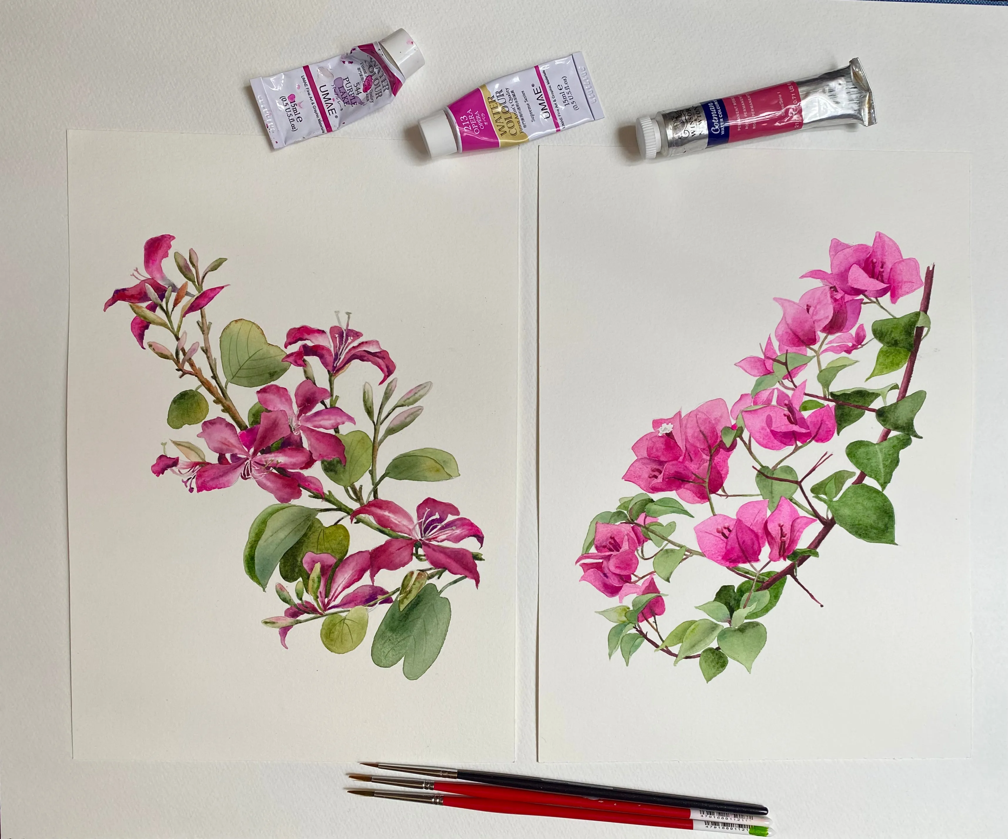 Tropical Flowers Shopping Bag