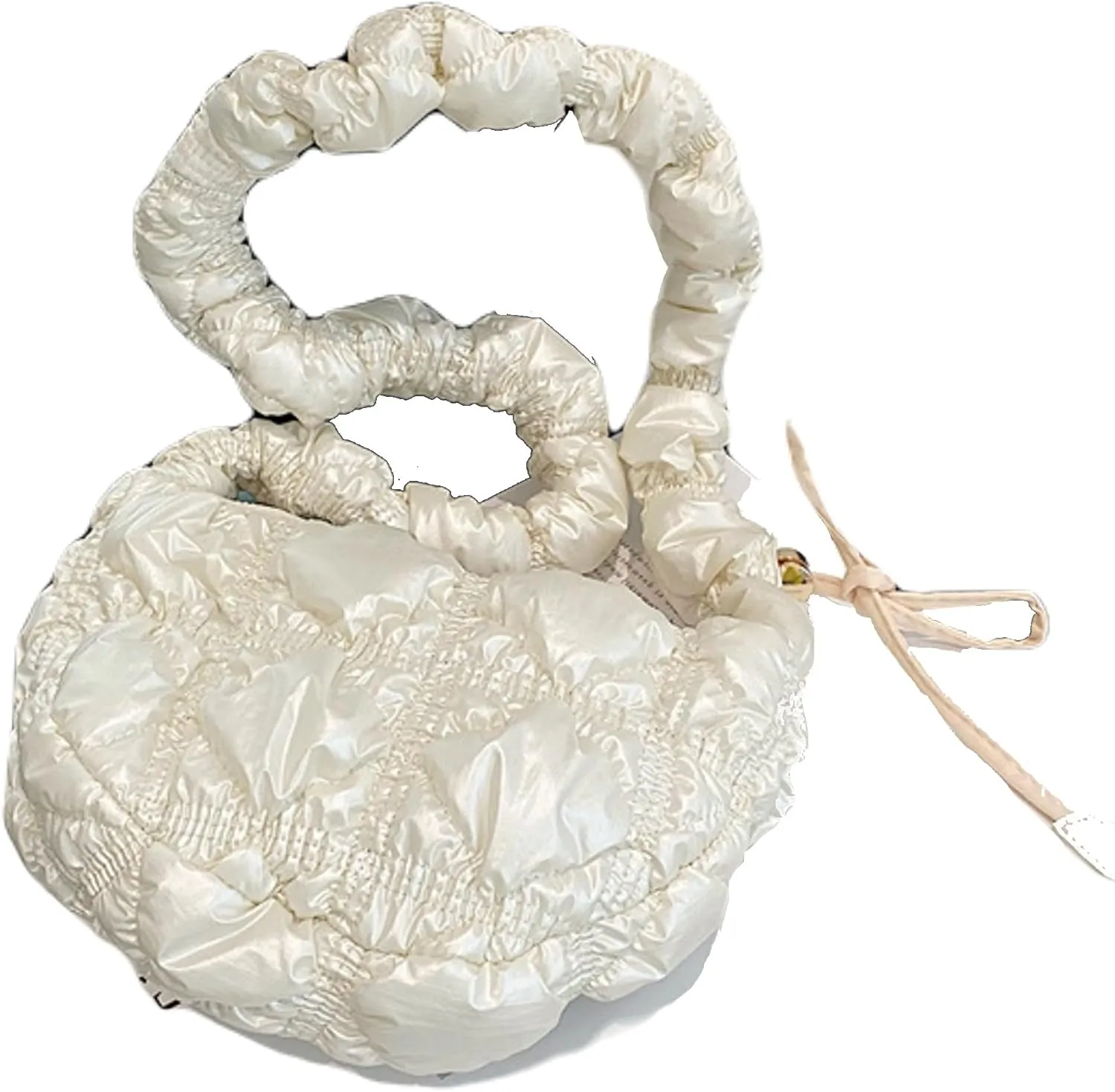 TWO KAT Metallic Quilted Shoulder Tote Purse Adjustable Strap Women, Puffer Hobo Crossbody Handbag, Lightweight Sling Bags