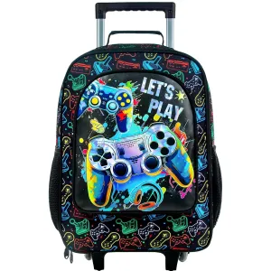 UFNDC Kids Luggage for Boys, Game Rolling Suicase with Wheels，Travel Carry on for Children Toddler Elementary