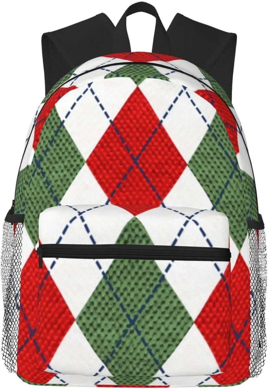 Ugly Christmas Sweater Holidays Season Festive Lightweight Packable Backpack Travel Casual Hiking Daypack Foldable Backpack For Men Women