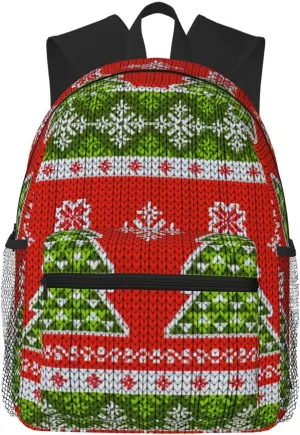 Ugly Sweater Christmas Lightweight Packable Backpack Travel Casual Hiking Daypack Foldable Backpack For Men Women