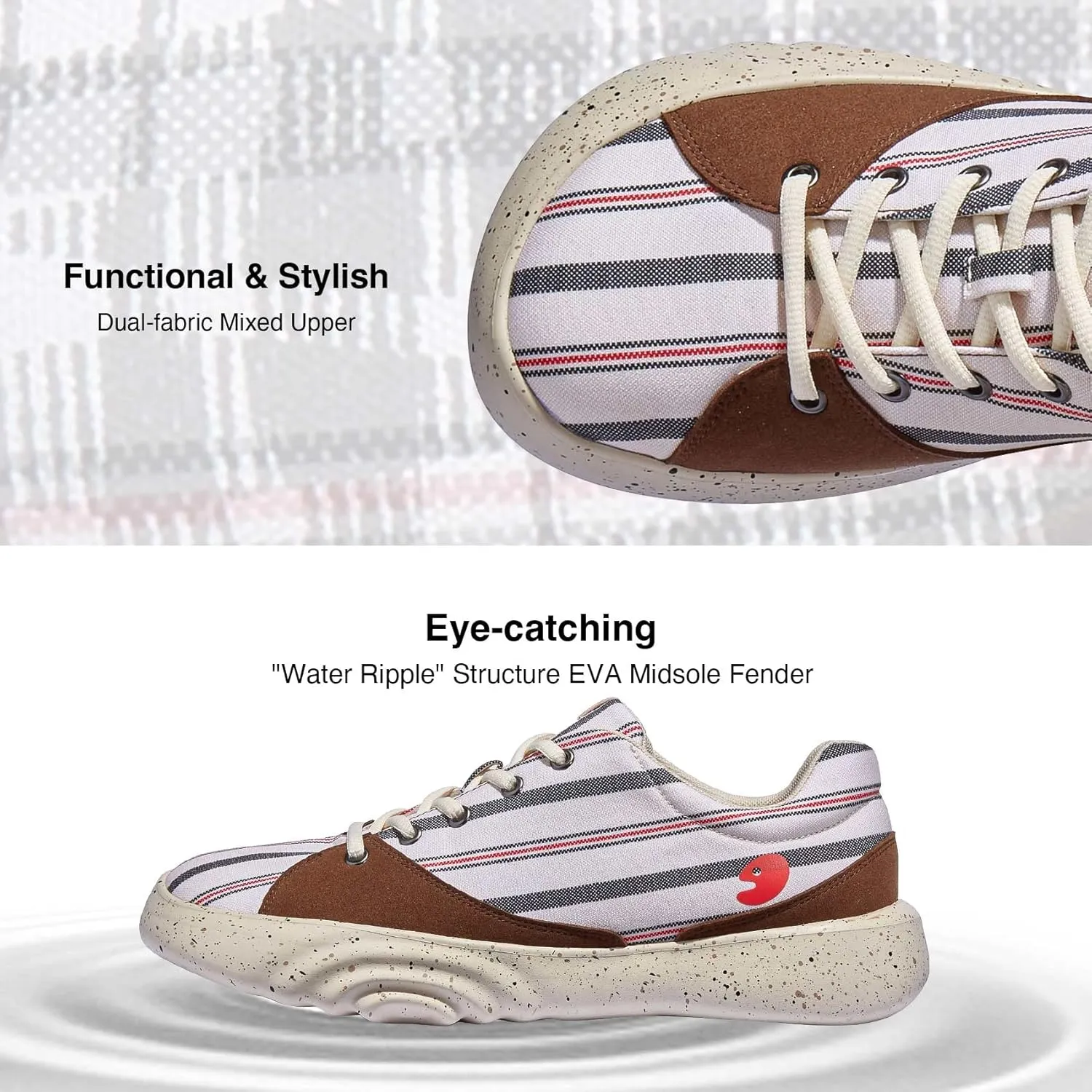 UIN Men's Walking Travel Shoes Casual Lightweight Art Painted Fashion Sneaker Denia Series