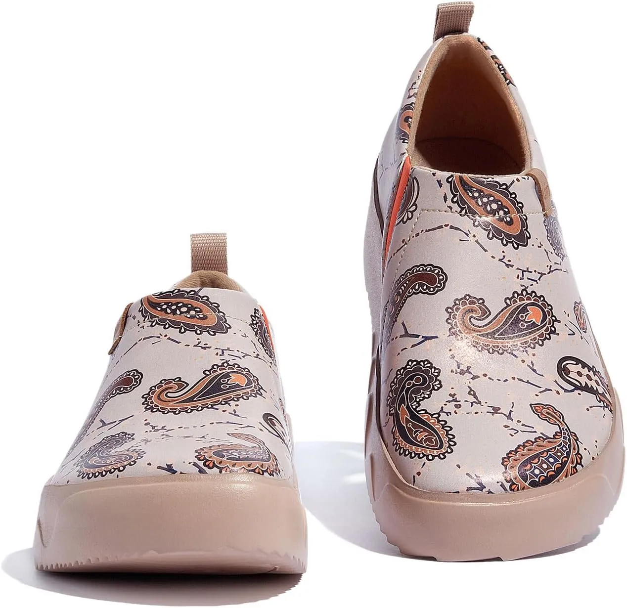 UIN Women's Art Travel Walking Shoes Slip On Casual Lightweight Wide Toe Fashion Sneaker Toledo Ⅸ