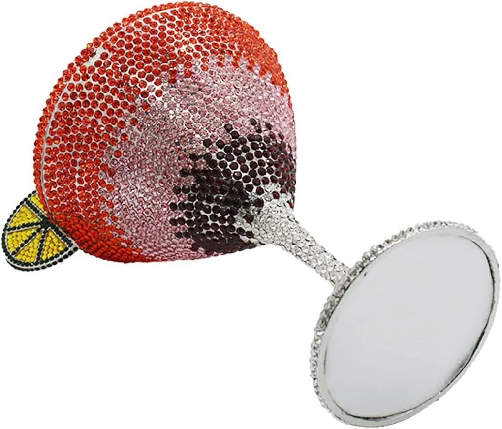 UMREN Cocktail Goblet Rhinestone Clutch for Women Unique Crystal Evening Bag Diamond Purse Wedding Party Prom Handbag