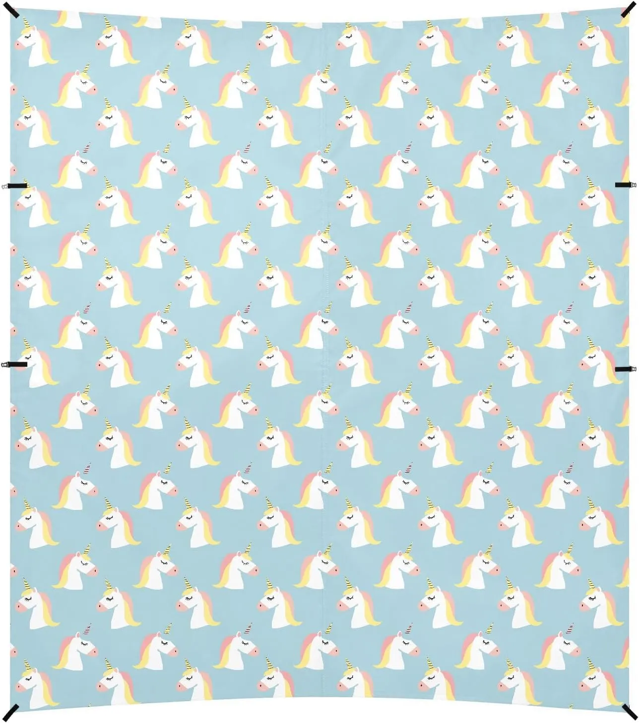 Unicorns Beach Tent UPF50  Protection Lightweight Large Sun Shelter Includes Sand Shovel, Sandbags, Stability Poles for Camping Trips, Fishing, Backyard Fun or Picnics
