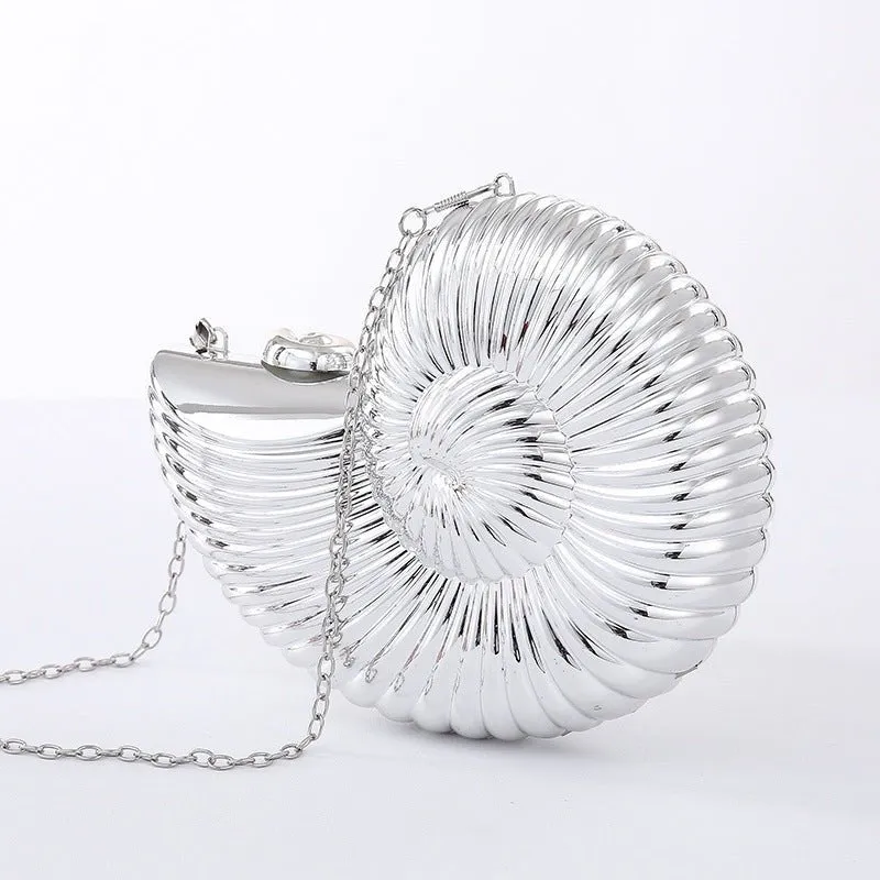 Unique Design Conch Acrylic Clutch Purse