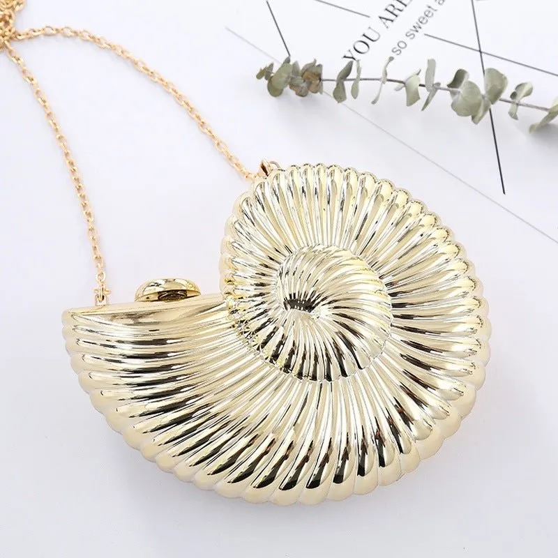 Unique Design Conch Acrylic Clutch Purse