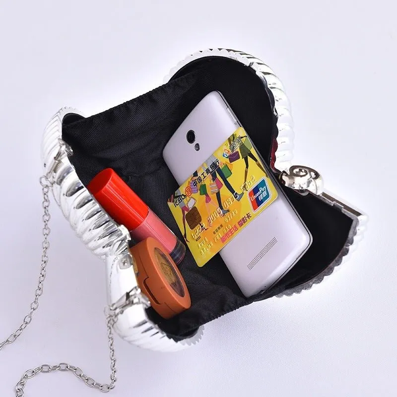 Unique Design Conch Acrylic Clutch Purse
