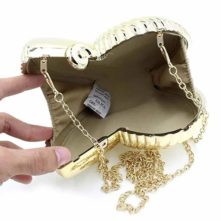 Unique Design Conch Acrylic Clutch Purse