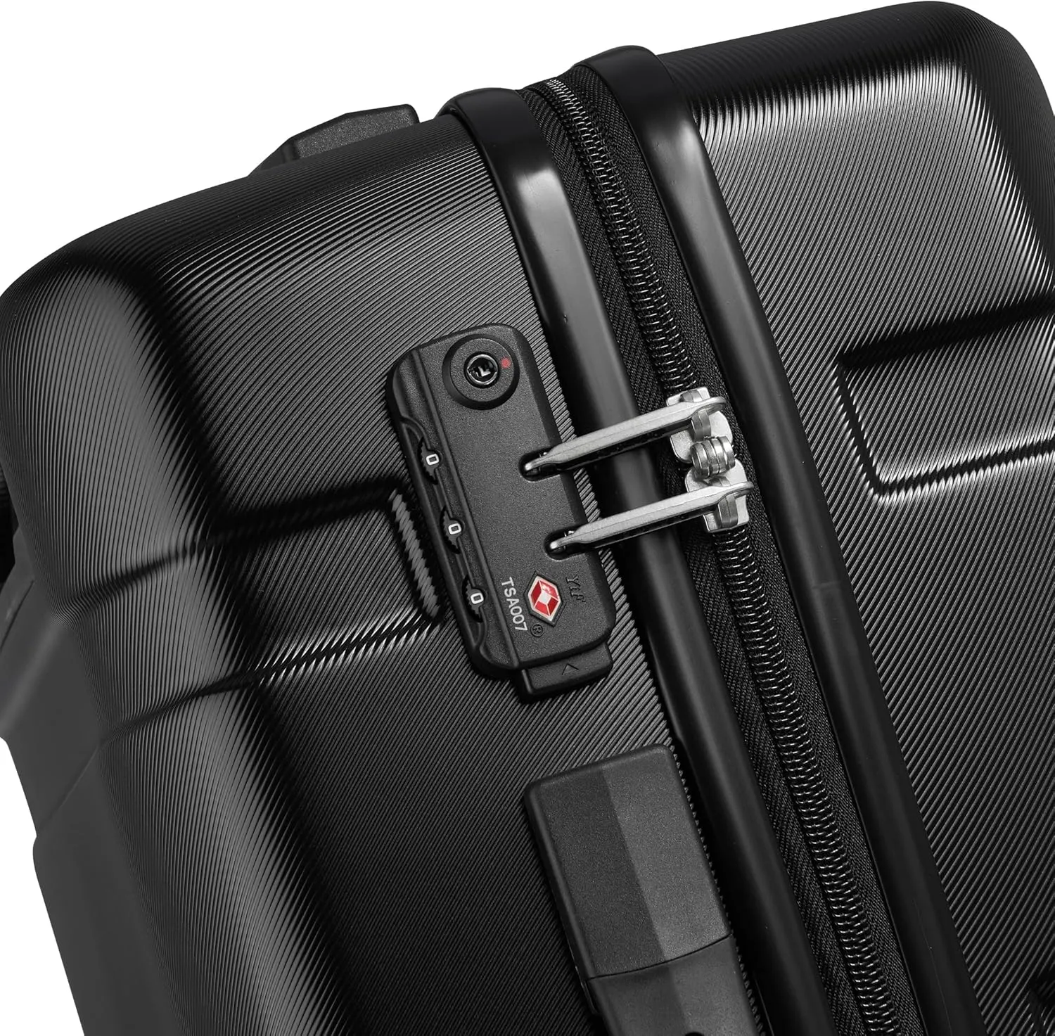 United Colors of Benetton Now Hardside Luggage with Spinner Wheels, Black, Carry-On 19 Inch