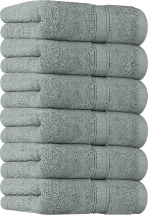 Utopia Towels [6 Pack Premium Hand Towels Set, (16 x 28 inches) 100% Ring Spun Cotton, Ultra Soft and Highly Absorbent 600GSM Towels for Bathroom, Gym, Shower, Hotel, and Spa (Cool Grey)